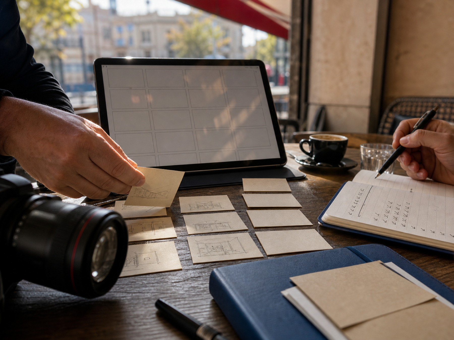 Image illustrative d’une préparation de liste de vues sur une table